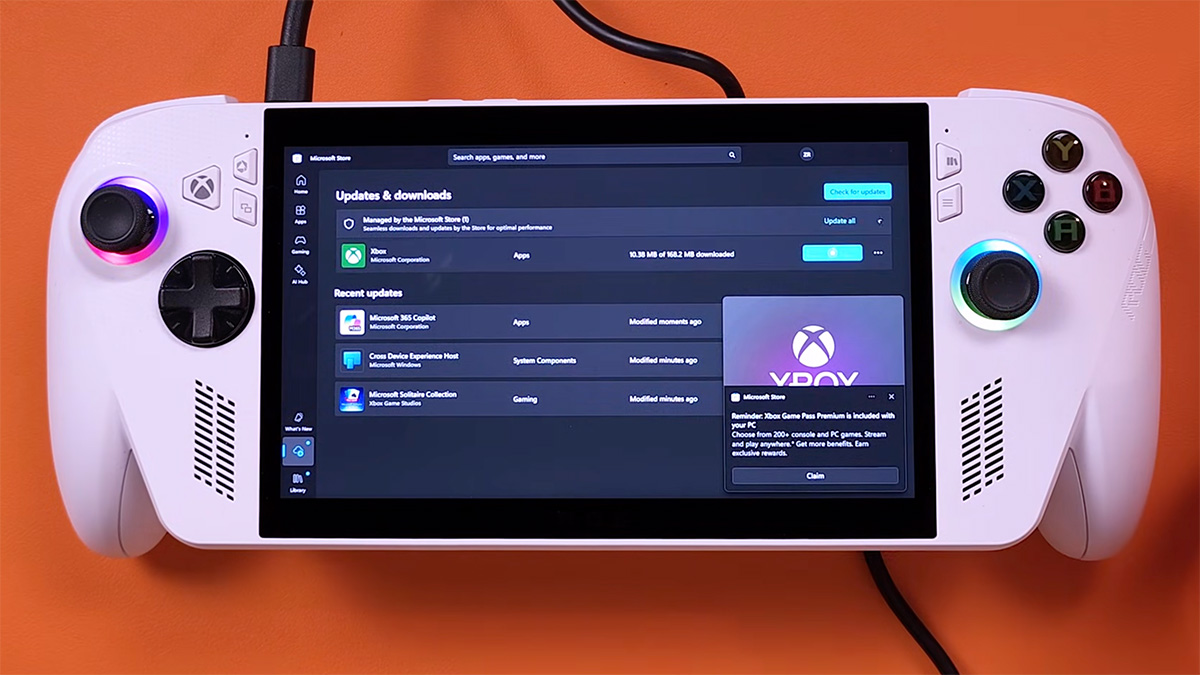 ASUS ROG Xbox Ally Set Up Guide - Microsoft Store Updates