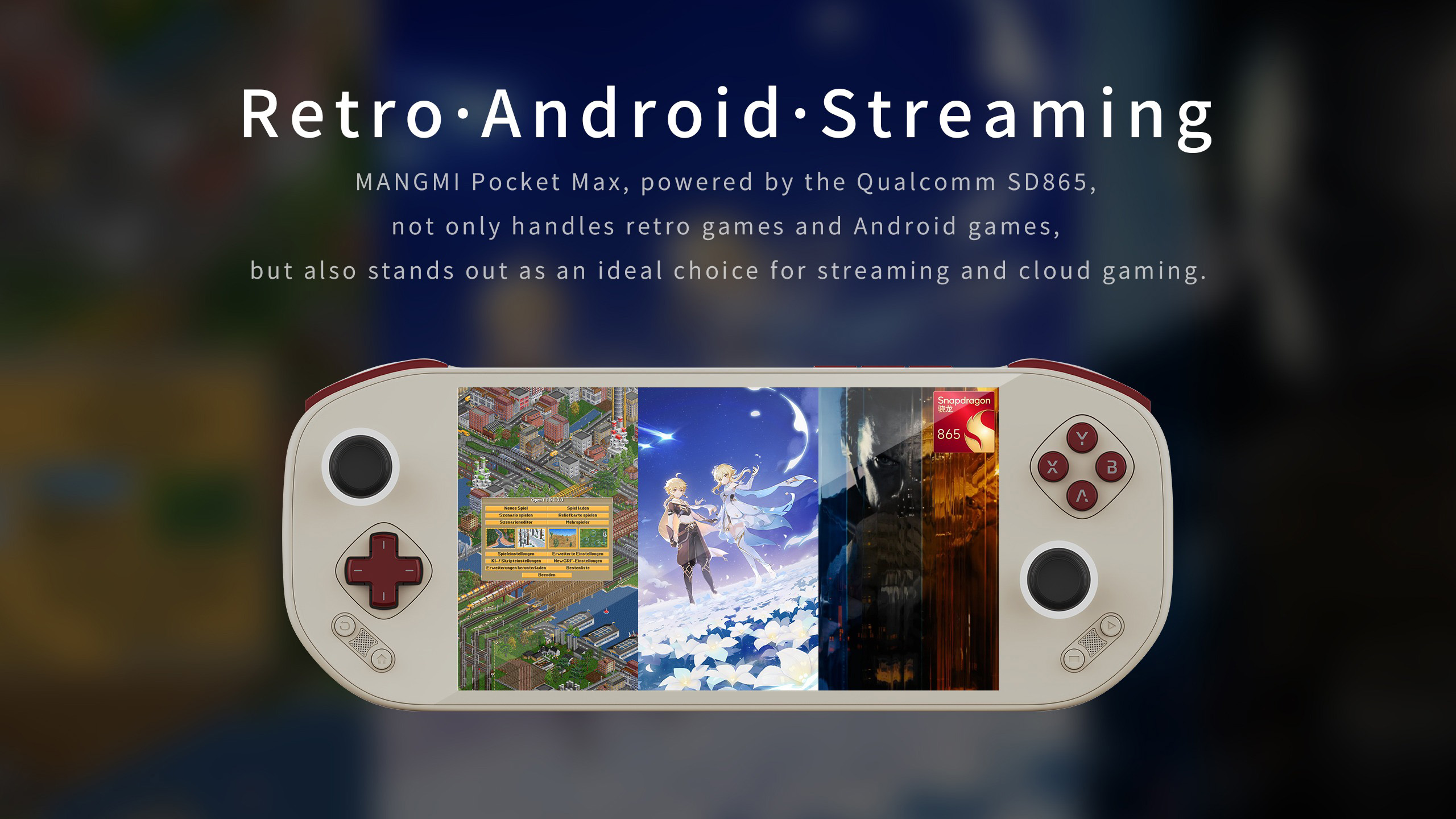 MANGMI Pocket Max Snapdragon 865 graphic