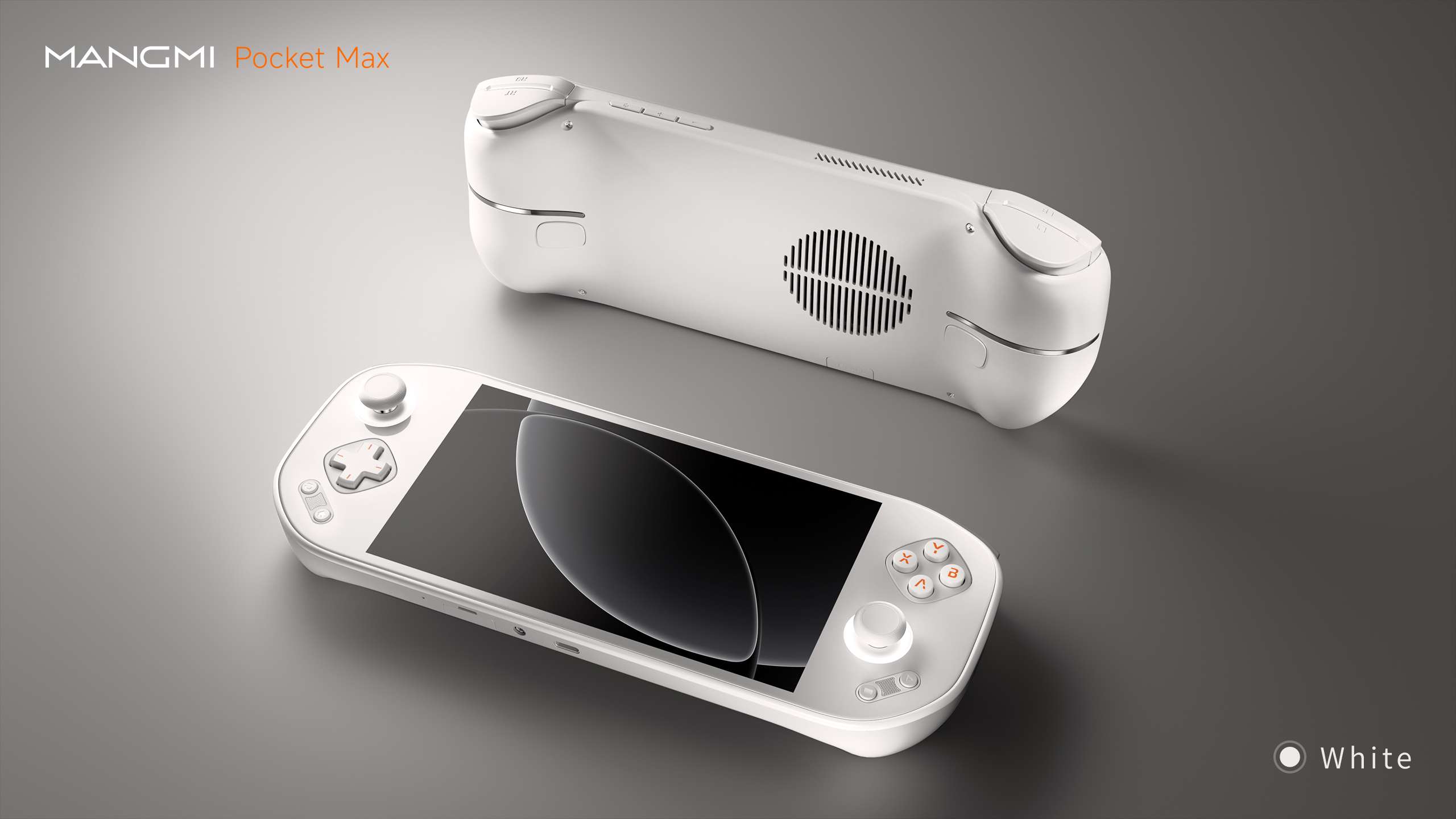 MANGMI Pocket Max White Render - Retro Handhelds MANGMI Pocket Max White Render