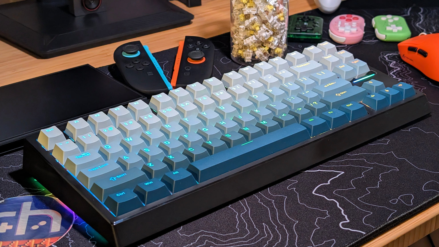 Epomaker G84 HE Review - Angled View