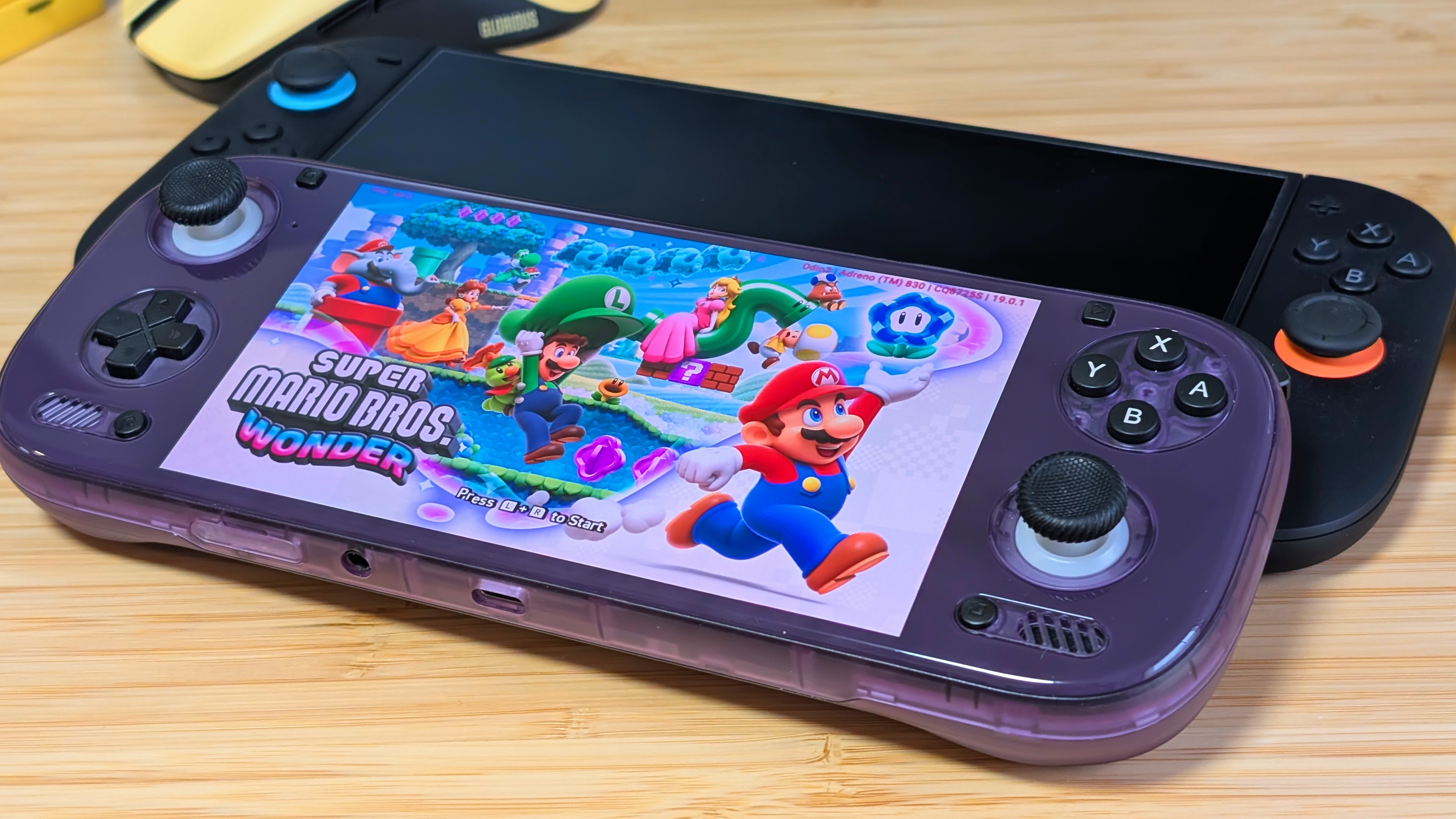 AYN Odin 3 playing Super Mario Bros Wonder