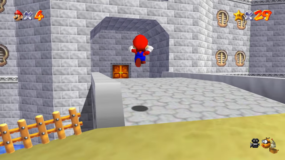 Ghostship - Mario running to the Castle