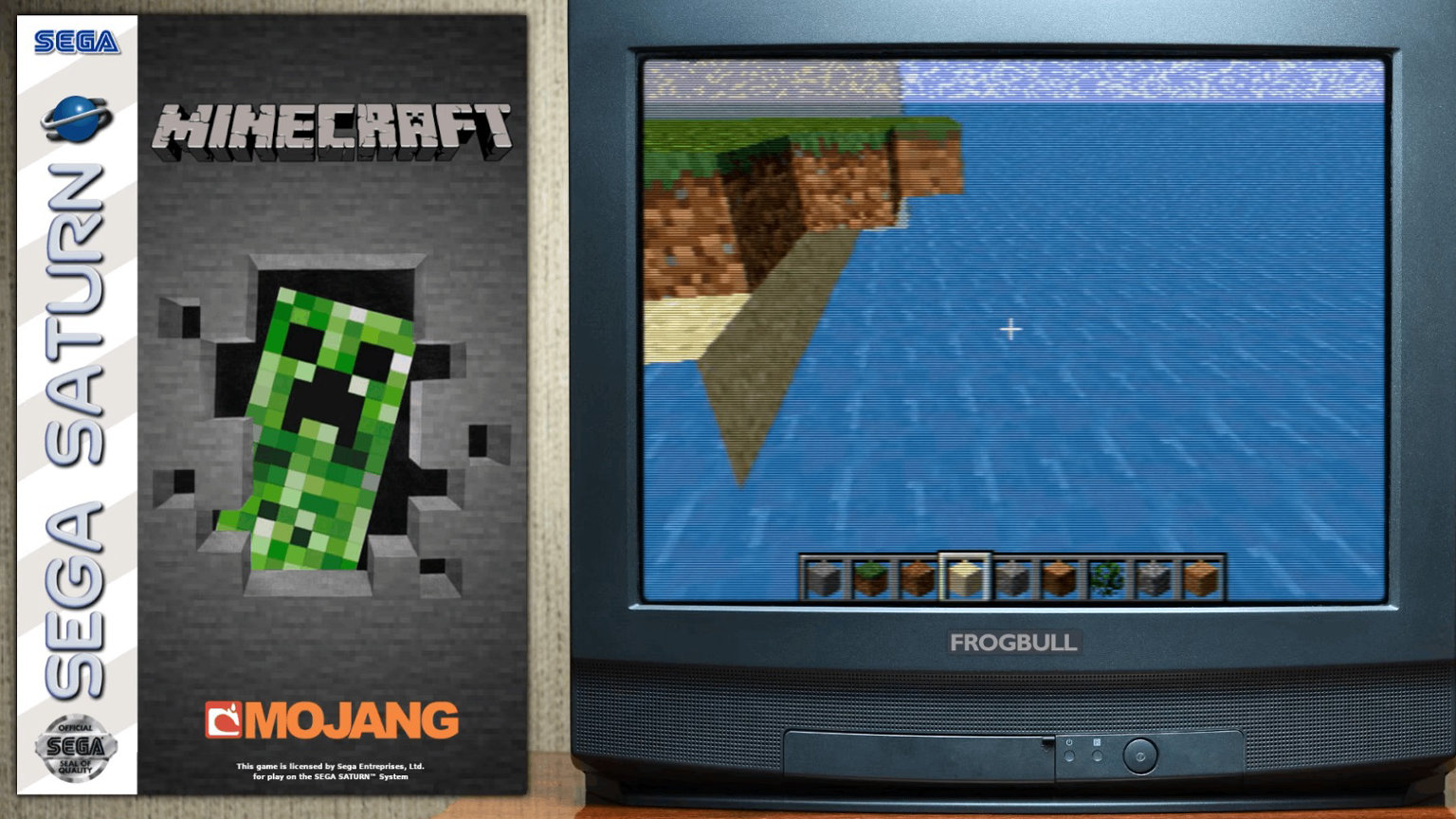 Minecraft on Sega Saturn