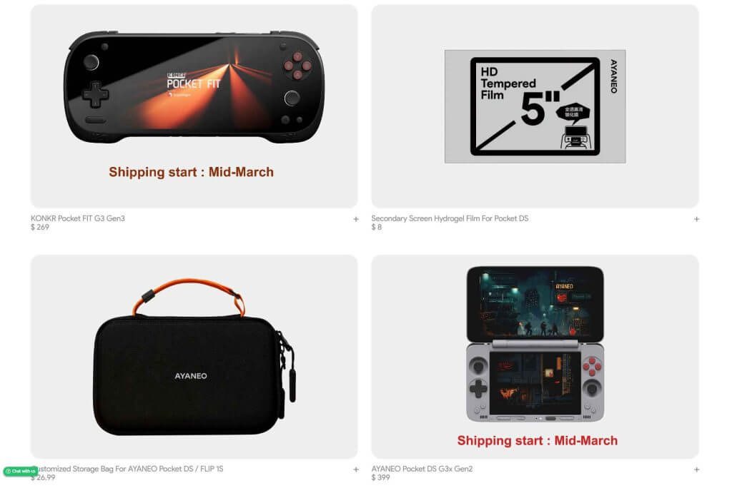 AYANEO KONKR Pocket Fit Storefront