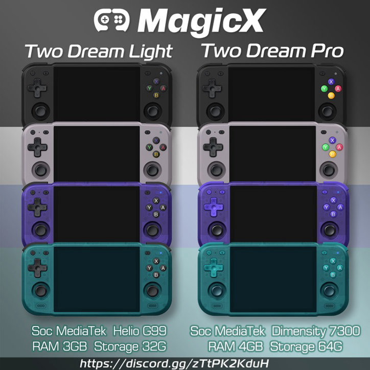 MagicX Two Dream Light and Two Dream Pro Core Specs