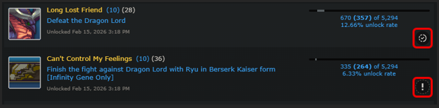 Missable and Progression