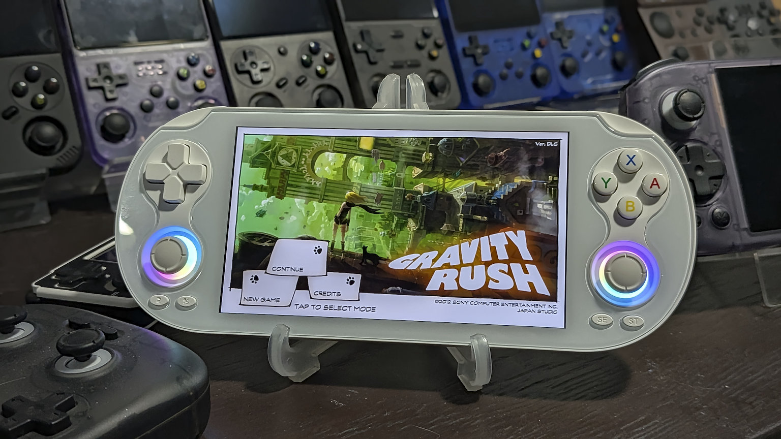 Anbernic_RG_Vita_Pro_Gravity_Rush_Title_SCreen