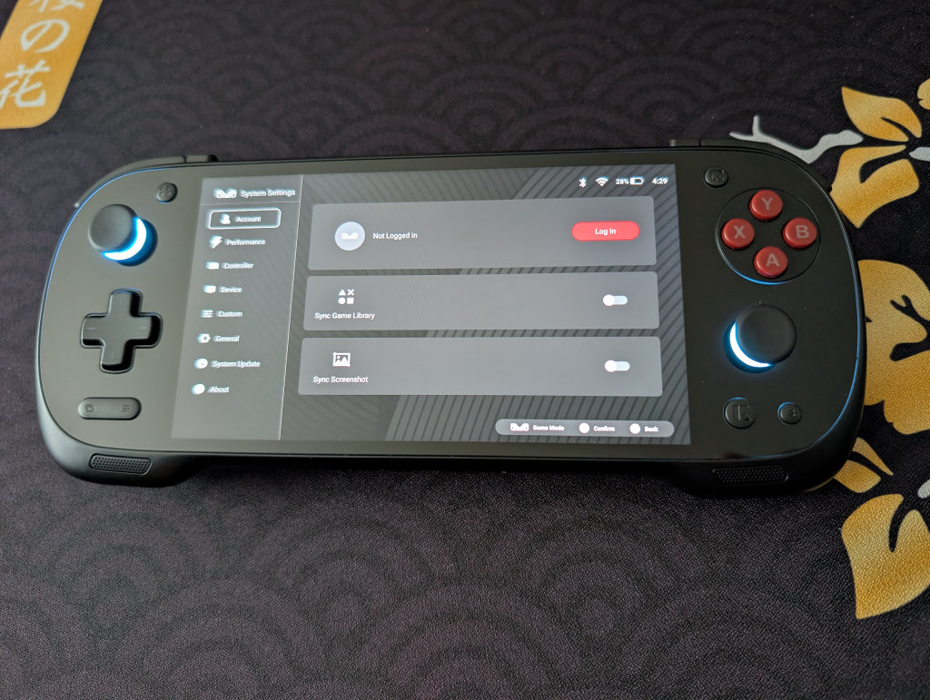 AYANEO System Settings