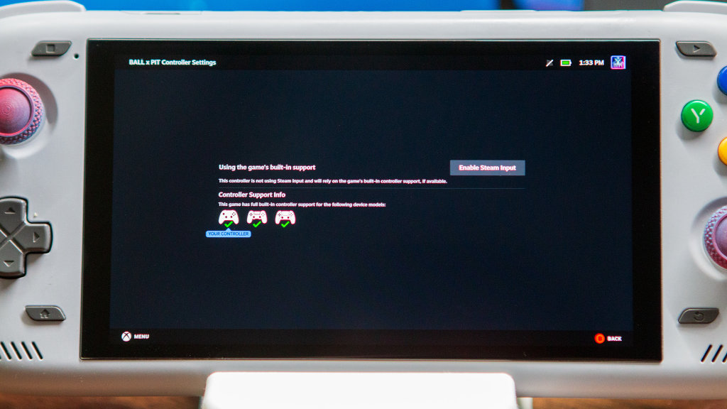 Enable Steam Input in Steam on ROCKNIX