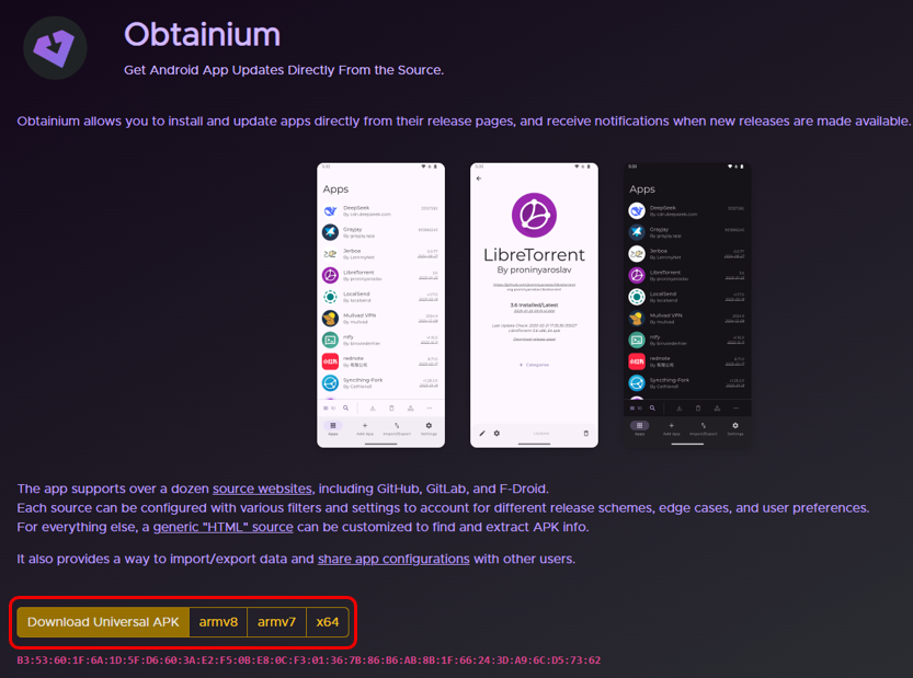 Obtainium Website Download