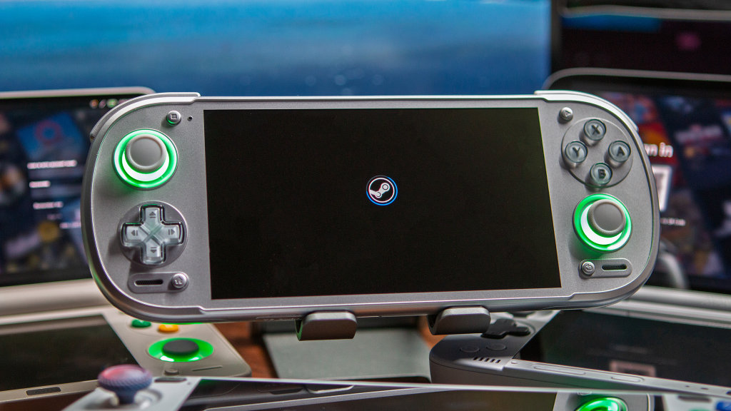 Steam Logo on Retroid Pocket 6