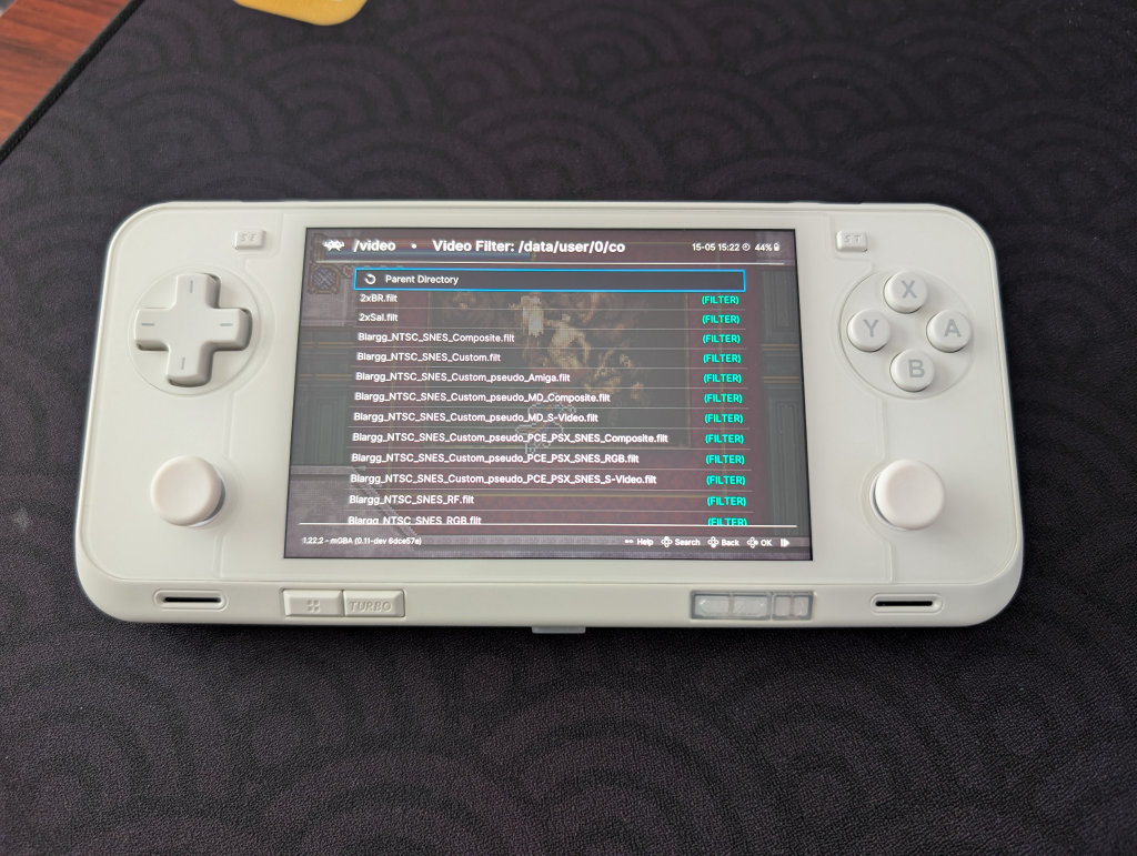 Filters in Video Settings