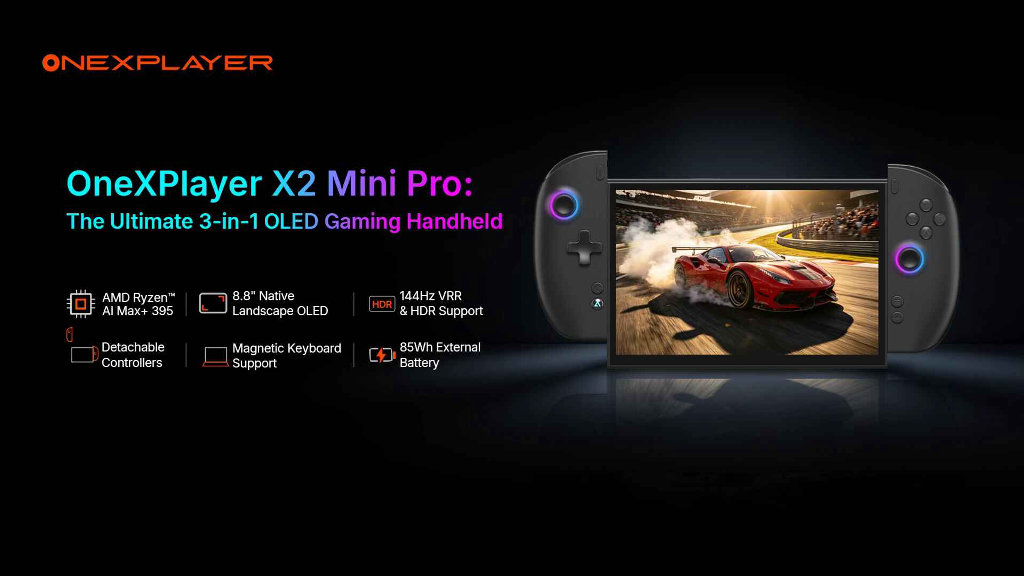 OneXPlayer X2 Mini Pro Promo Image - 1 | Retro Handhelds OneXPlayer X2 Mini Pro Promo Image - 1
