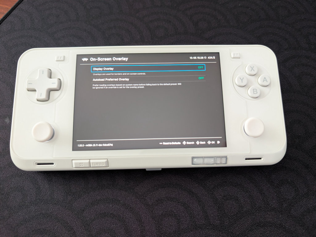 Overlays in Quick Menu