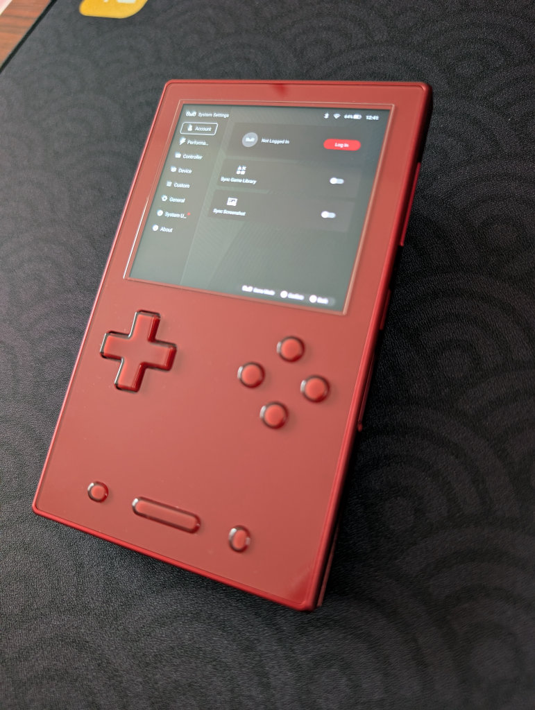 AYANEO System Settings on Pocket Vert