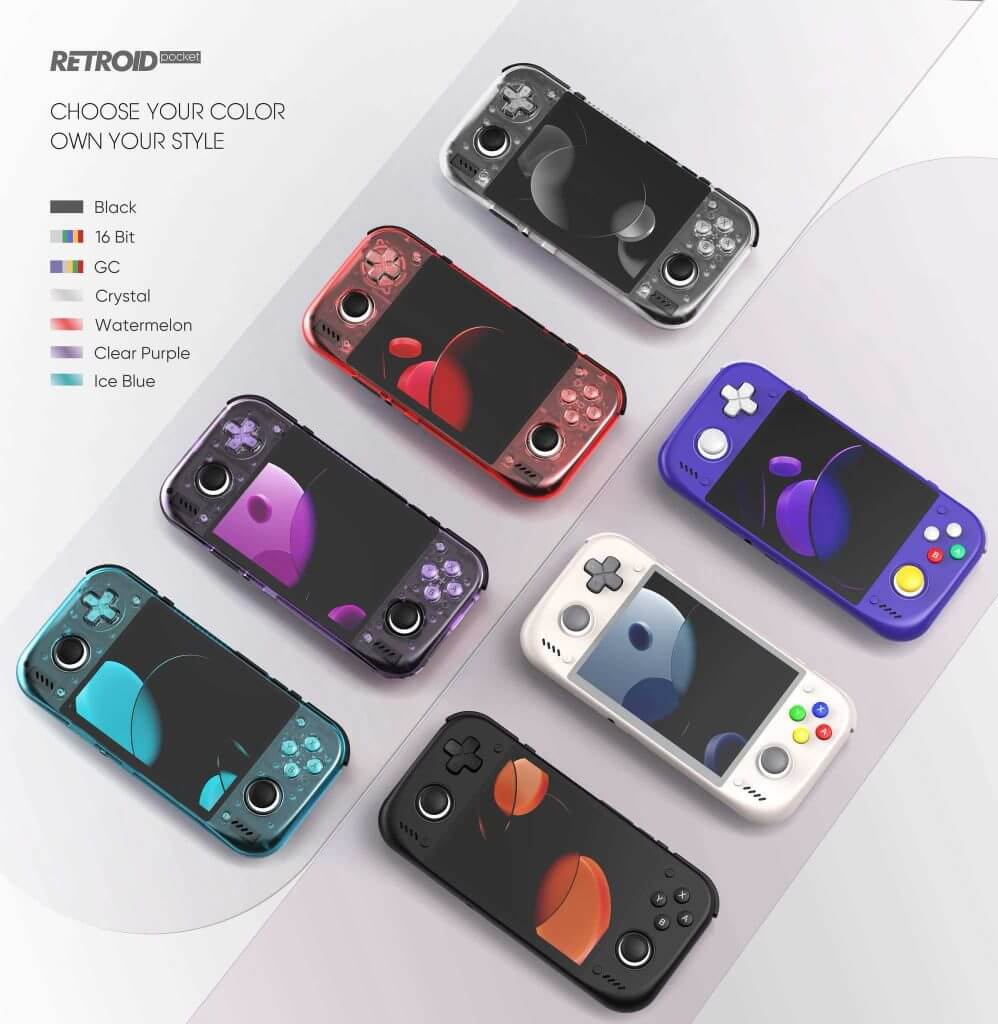 Retroid Pocket Nova Color Options | Retro Handhelds Retroid Pocket Nova Color Options