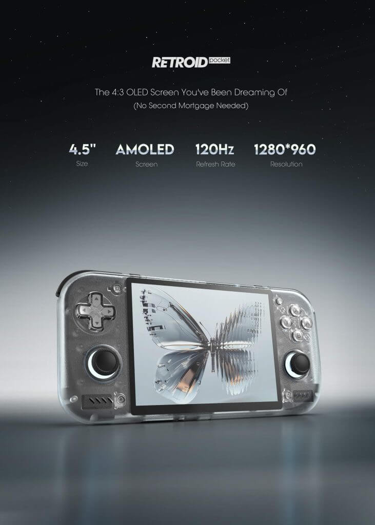 Retroid Pocket Nova Screen Details | Retro Handhelds Retroid Pocket Nova Screen Details