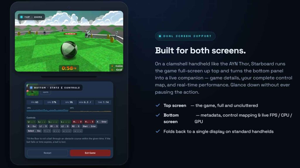 Starboard - PortMaster Dual Screen Support | Retro Handhelds Starboard - PortMaster Dual Screen Support