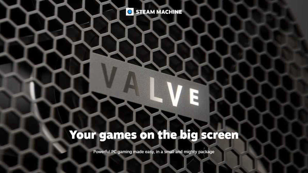 Steam Machine Banner Promo Image - Valve Logo | Retro Handhelds Steam Machine Banner Promo Image - Valve Logo