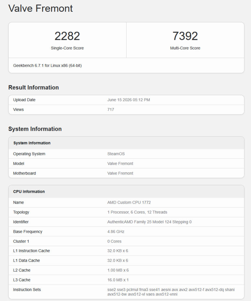 Steam Machine Early Geekbench Results | Retro Handhelds Steam Machine Early Geekbench Results