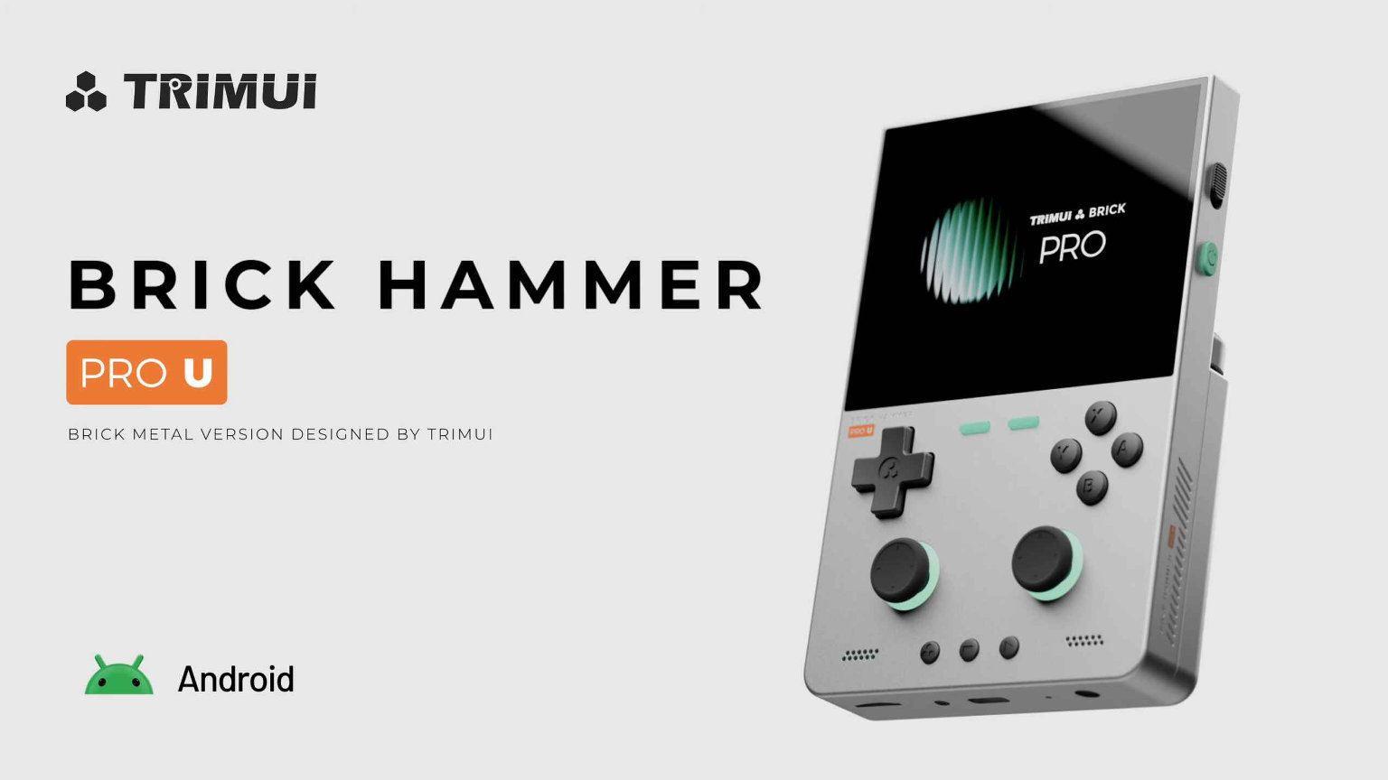 TrimUI Brick Hammer Pro U Banner Promo Render