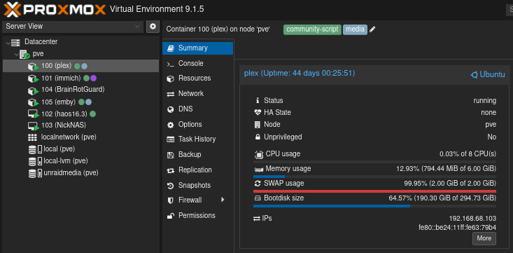 Kamrui H2 Proxmox Virtual Environment