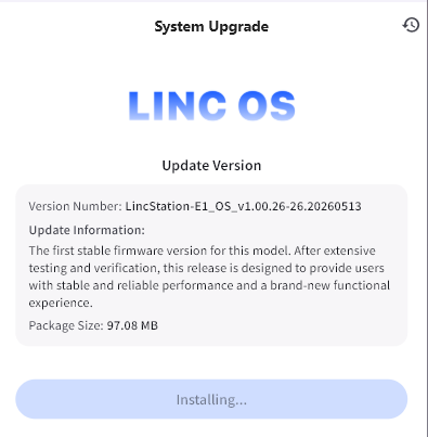 Lincstation_E1_OS_Update