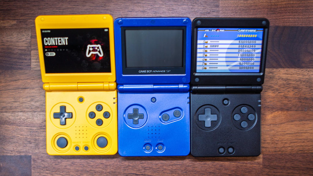 Anbernic RG SP Review Game Boy Advance SP and Anbernic RG34XXSP Top down 1024x576 | Retro Handhelds Anbernic RG SP Review Game Boy Advance SP and Anbernic RG34XXSP Top down 1024x576