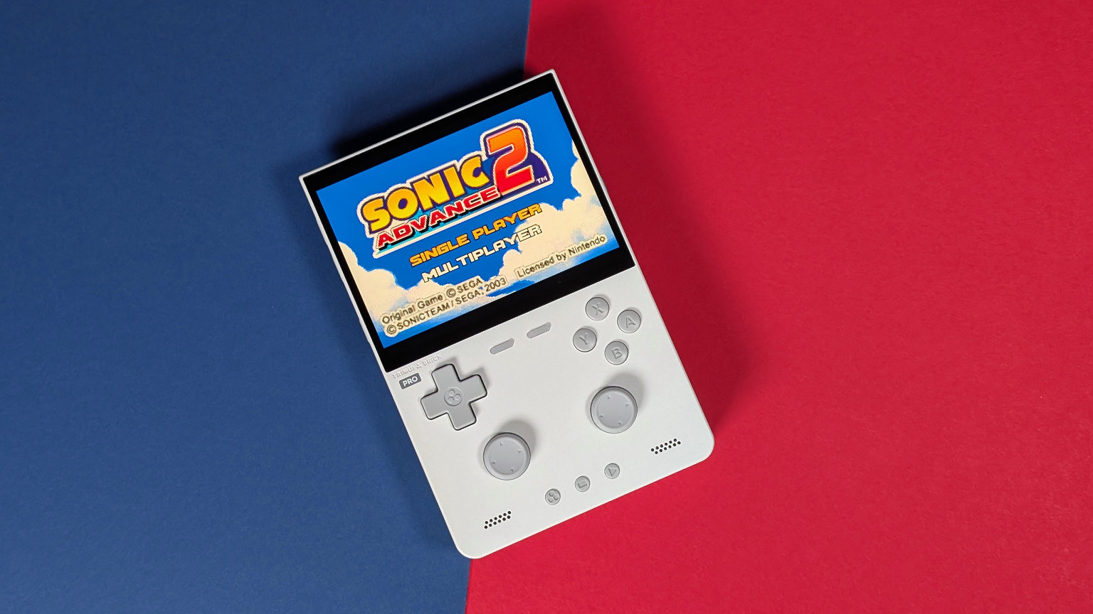 TrimUI Brick Pro Top Down Shot GBA | Retro Handhelds TrimUI Brick Pro Top Down Shot GBA