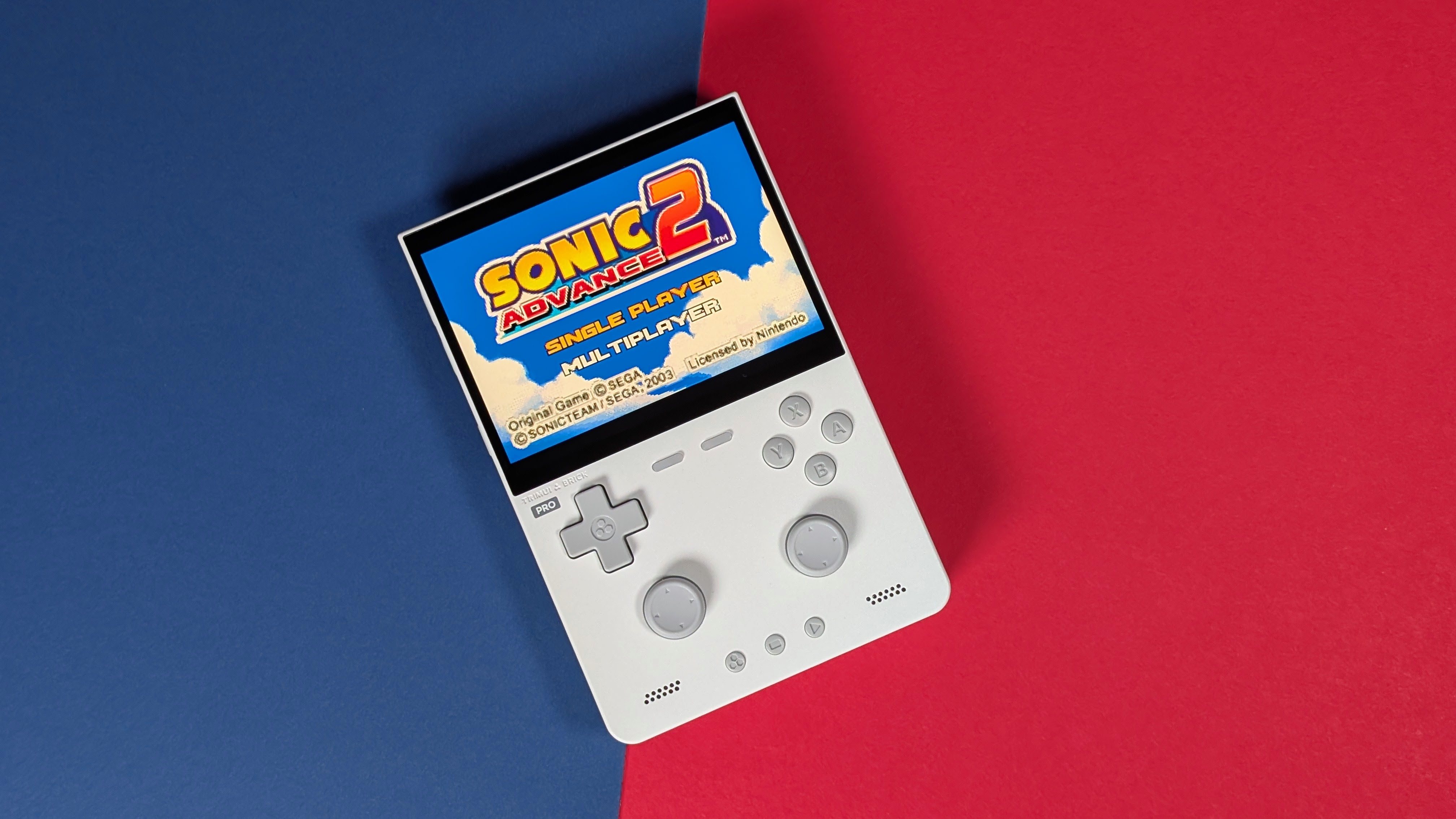 TrimUI Brick Pro Top Down Shot GBA | Retro Handhelds TrimUI Brick Pro Top Down Shot GBA