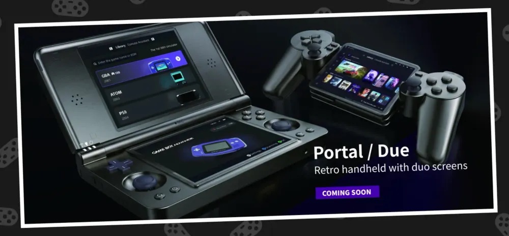 Yoniq Duo Press Render | Retro Handhelds Yoniq Duo Press Render