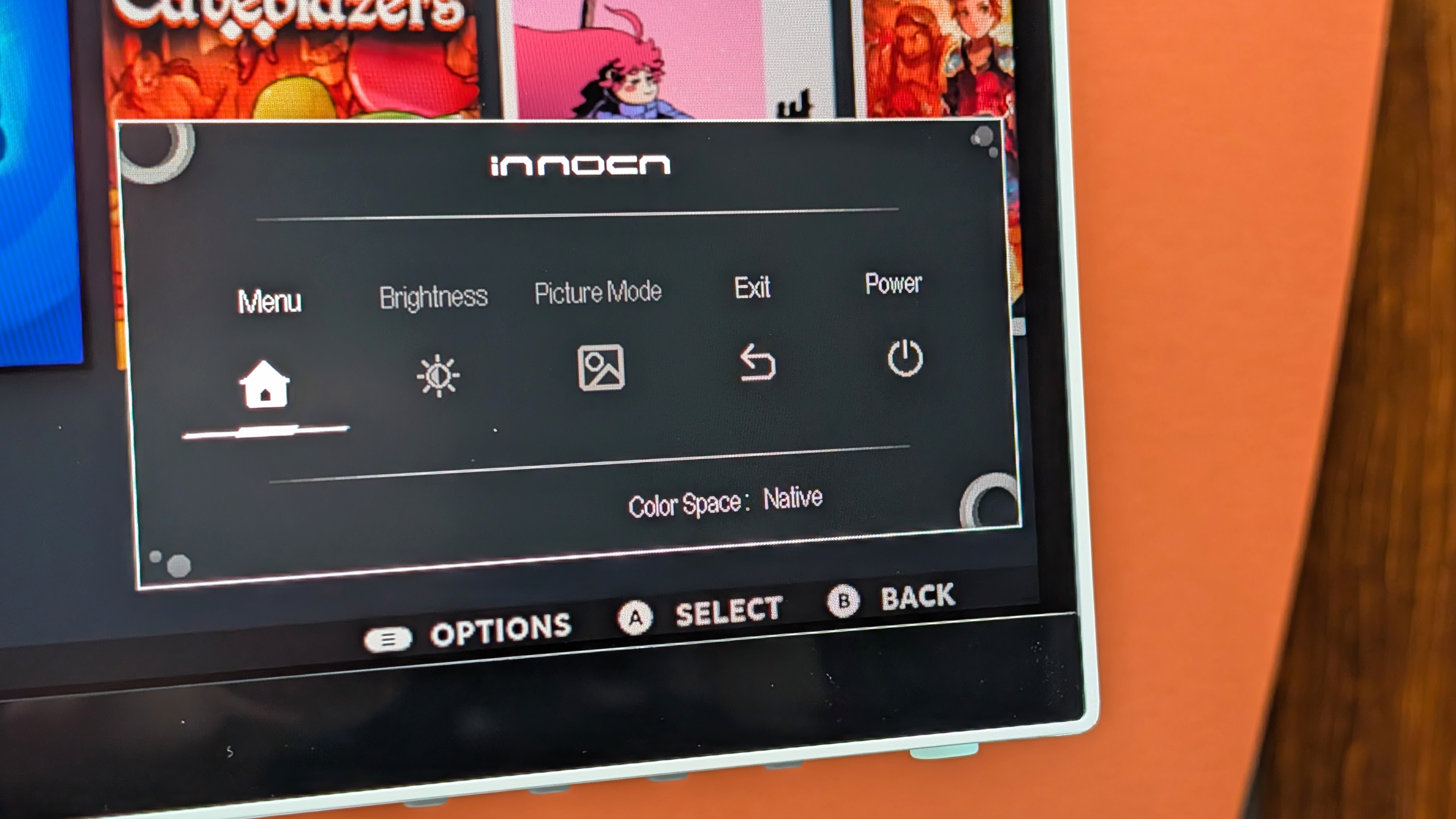 Innocn CB27U1 Menu | Retro Handhelds Innocn CB27U1 Menu