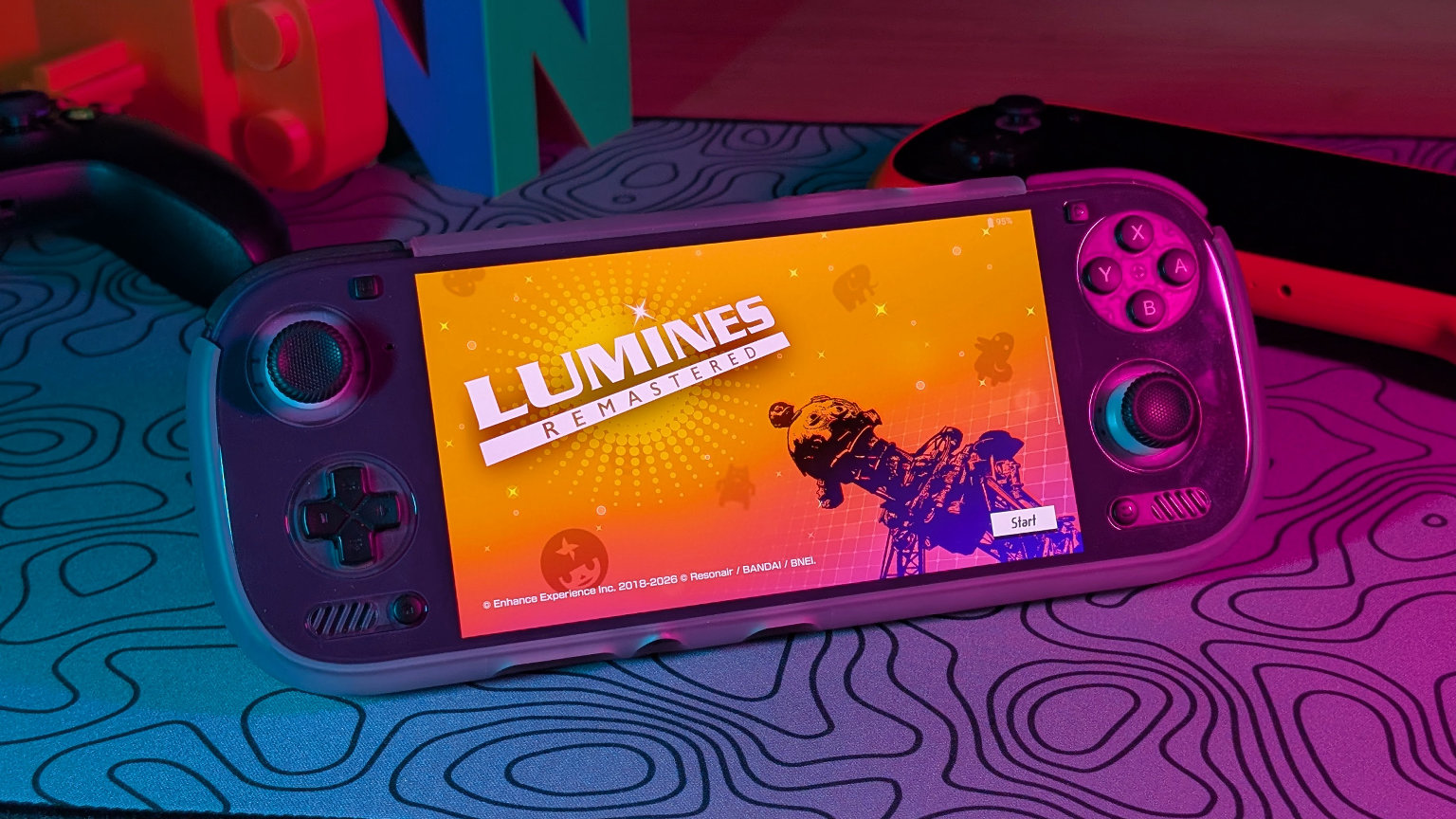 Odin 3 Playing Lumines Remastered