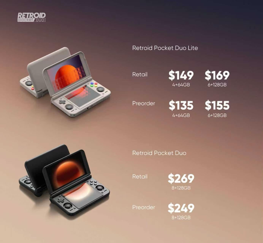 Retroid Pocket Duo Pricing 1024x947 | Retro Handhelds Retroid Pocket Duo Pricing 1024x947