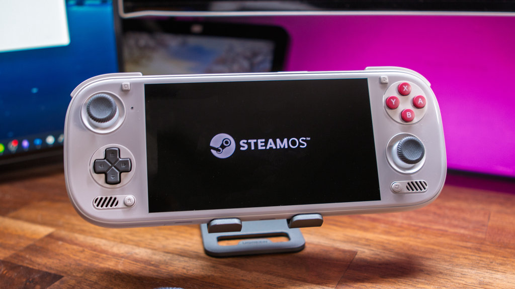 SteamOS Stock Boot Screen on AYN Odin 3 1024x576 | Retro Handhelds SteamOS Stock Boot Screen on AYN Odin 3 1024x576