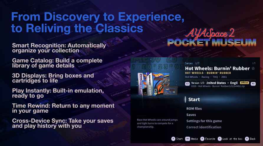 AYASpace 2 Main Features | Retro Handhelds AYASpace 2 Main Features