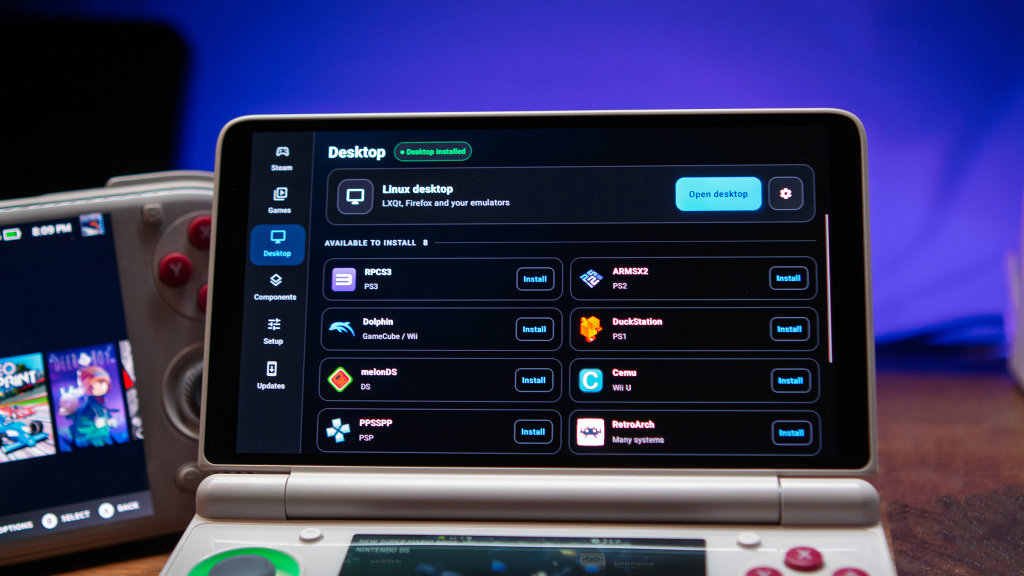 DroidDeck on AYN Thor Linux Desktop Setup 1024x576