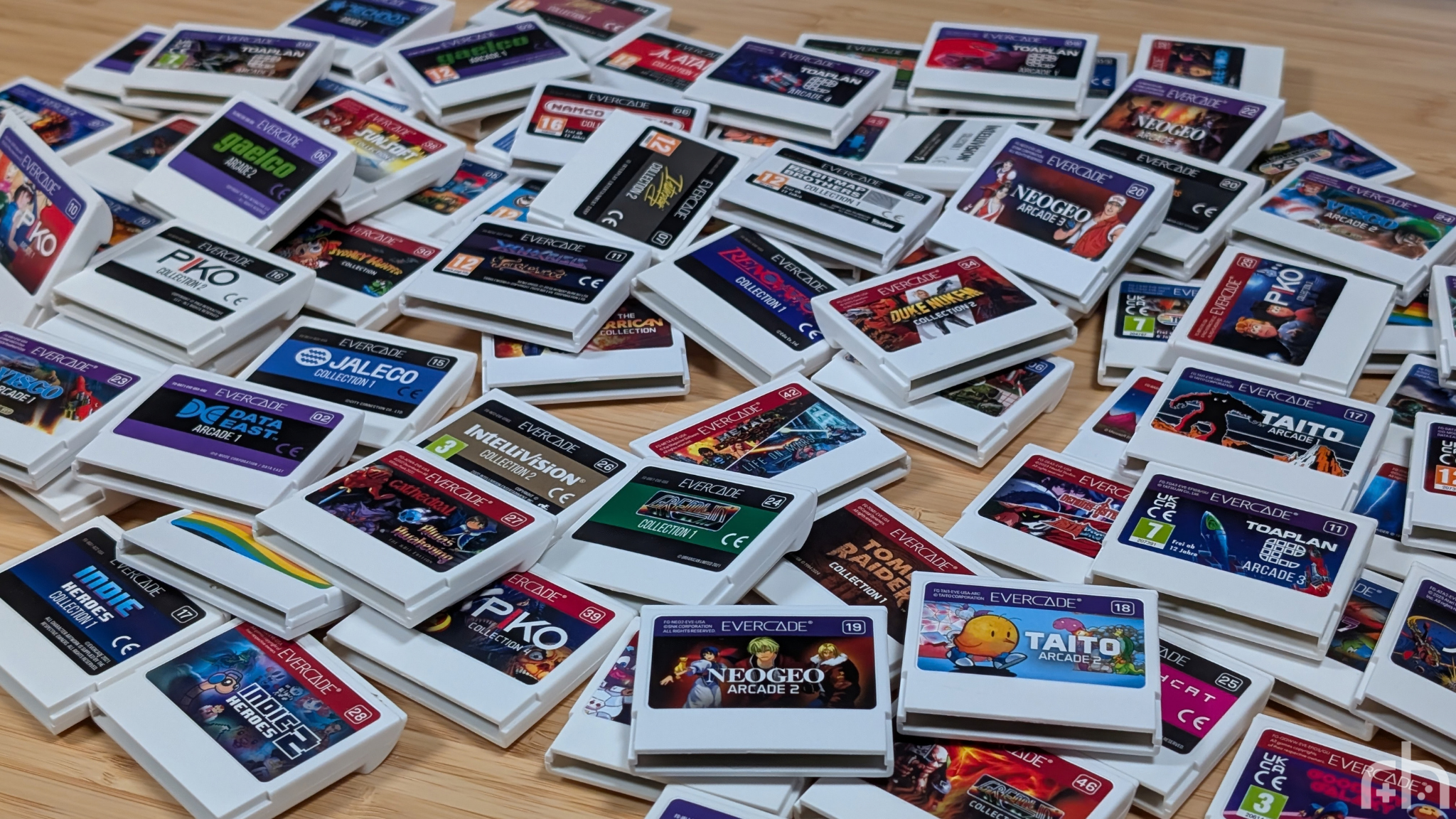 Evercade Cartridge Pile | Retro Handhelds Evercade Cartridge Pile