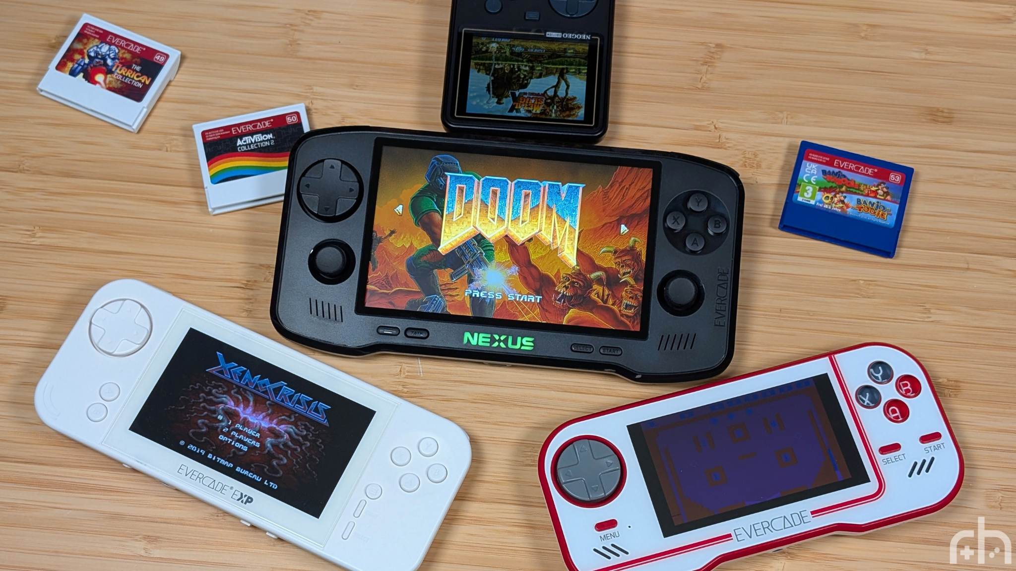 Evercade Nexus Screen Comparison | Retro Handhelds Evercade Nexus Screen Comparison