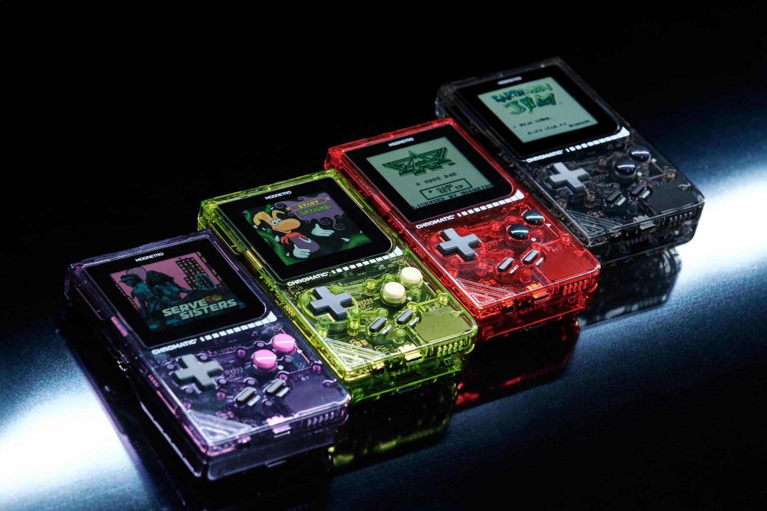 ModRetro Chromatic Transparent Teaser Image | Retro Handhelds ModRetro Chromatic Transparent Teaser Image