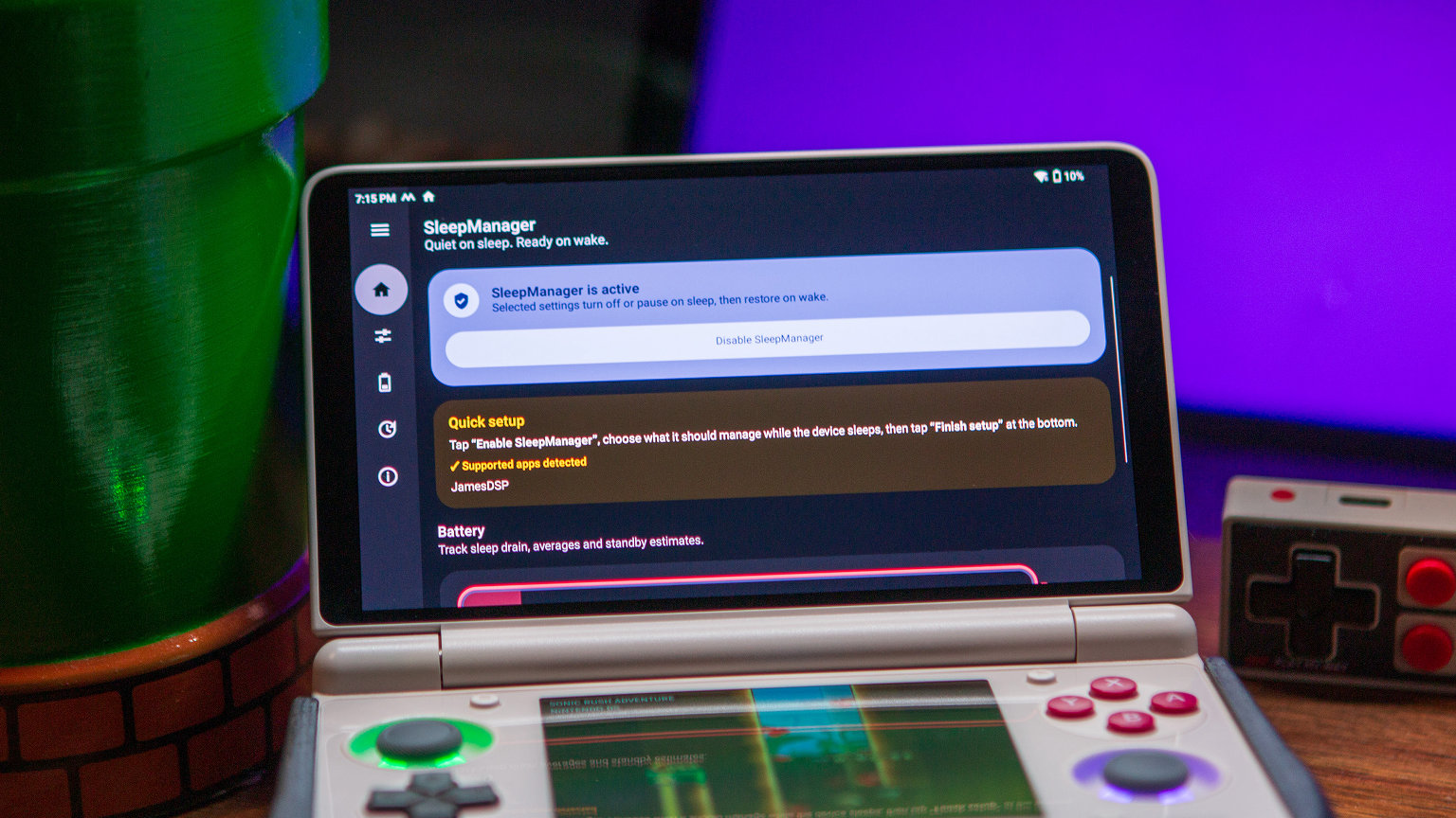 SleepManager on AYN Thor | Retro Handhelds SleepManager on AYN Thor